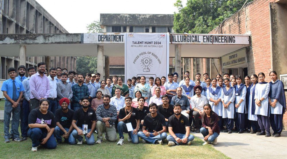 एमएमईडी, पीईसी ने "टैलेंट हंट 2024 - धातुकर्म और सामग्री विज्ञान प्रश्नोत्तरी" का आयोजन किया
